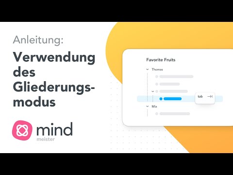 Mindmap Anleitung: Verwendung des Gliederungsmodus im neuen MindMeister