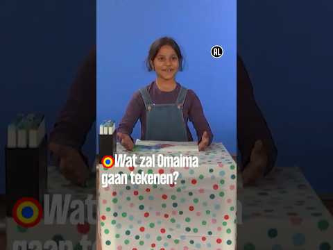 Wat gaat Omaima tekenen? | Kijk Mij Nou| Kindertijd KRO-NCRV