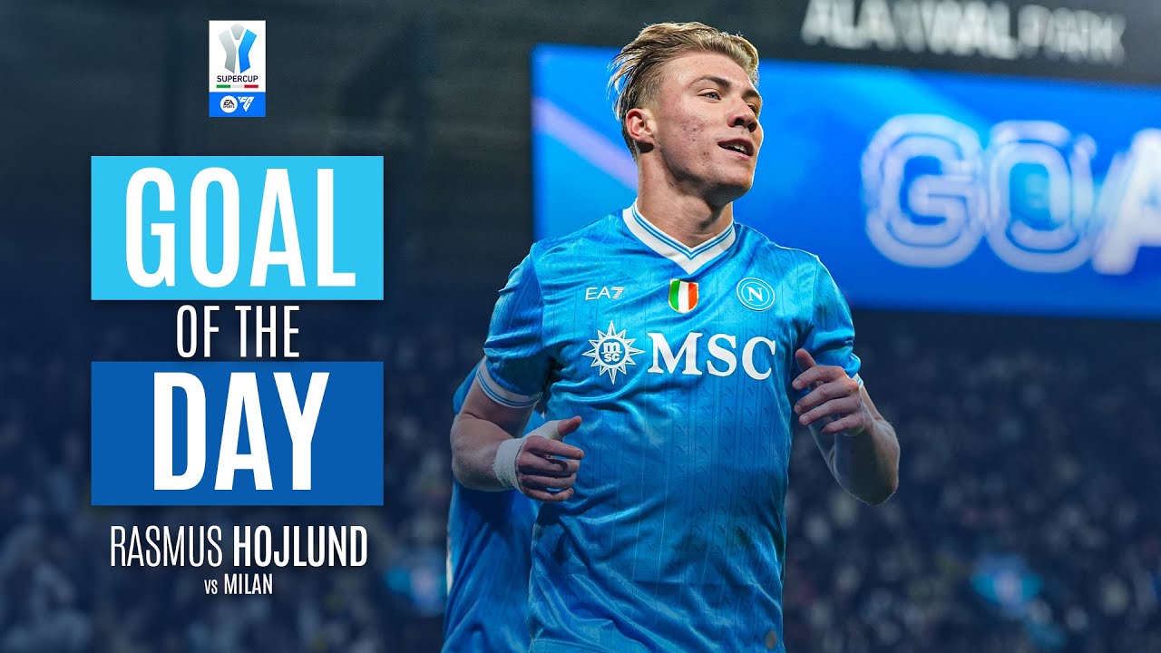 GOAL OF THE DAY | Højlund’s Goal in Slow Motion | Napoli-Milan | EA SPORTS FC Supercup 2025/26