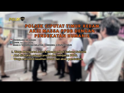 INFOGRAFIS KRONOLOGIS POLSEK CIPUTAT TIMUR REDAM KISRUH PPDB