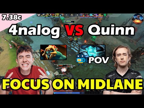 Quinn Storm Spirit VS 4nalog Huskar | Focus on Midlane | 7.38c