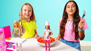 Настя и квест комната Барби