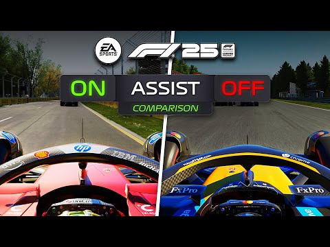 F1 25 ASSISTS VS NO ASSISTS - Which Is Faster? (Full Gameplay Comparison)