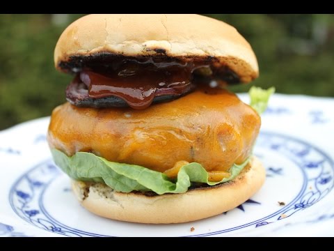 Bacon Cheeseburger made on my Weber Go Anywhere - english Grill- and BBQ-Recipe - 0815BBQ