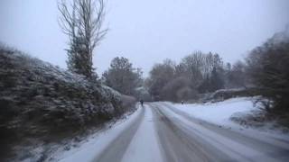 preview picture of video 'Driving In Snow On The B4214 & B4220 Between Ledbury & Bosbury, Herefordshire 20th December 2010'