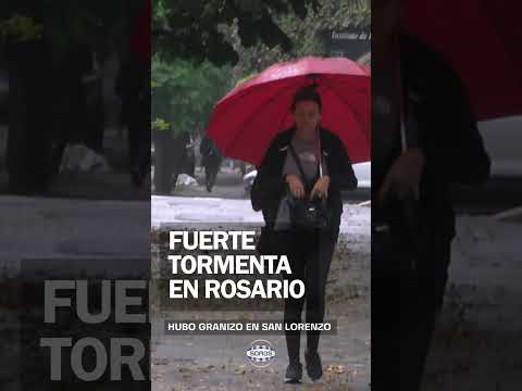 ⛈️ TEMPORAL EN LA REGIÓN: FUERTE GRANIZADA EN SAN LORENZO