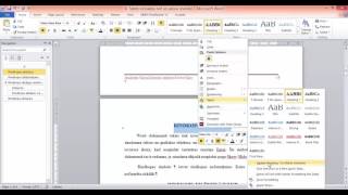 7. Automātiskais satura rādītājs un stili MS Word 2010