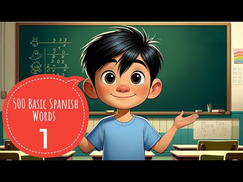 500 Spanish Words You'll Use Every Day - Basic Vocabulary #50-1