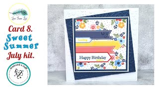 Card  8 | Sweet Summer  ~ July 2024 card kit @LoveFromLiziChannel