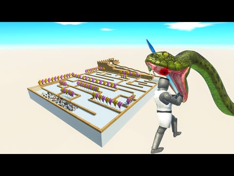 All Unit Escape From Green Titanoboa Snake - Last Survivor - Animal Revolt Battle Simulator