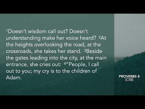 Proverbs 8:1–11