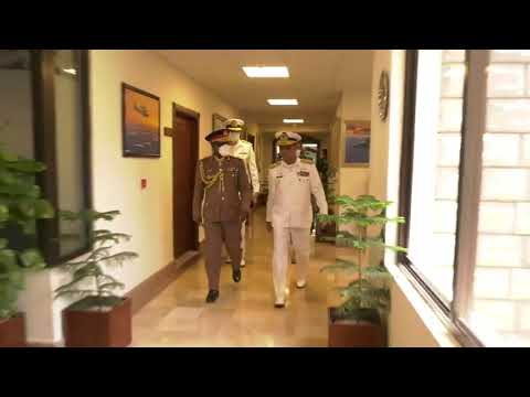 Gen Robert Kariuki Kibochi Chief of Defense Staff of Kenya arrives Naval Headquarters, Islamabad
