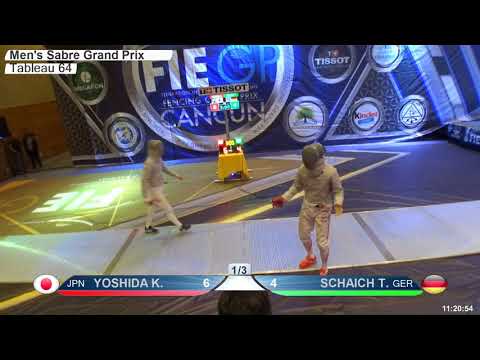 2018 158 M S Individual Cancun MEX GP T64 10 yellow SCHAICH GER vs YOSHIDA JPN