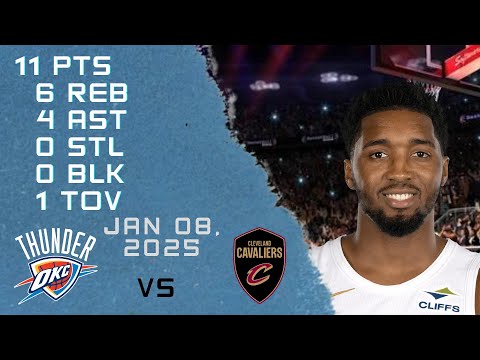 Donovan Mitchell Player Full High Lowlights vs THUNDER 08 01 2025 Regular Season