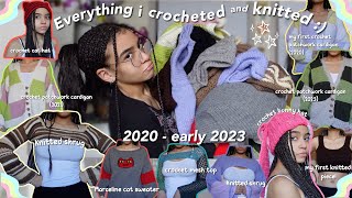 Everything i crocheted and knitted ever! | crochet/knit project ideas 🧶