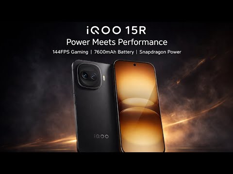 Thumbnail for iQOO 15R (Dark Knight, 8GB+256GB) – Snapdragon® 8 Gen 5 | 7600mAh Battery | 144FPS Gaming Beast