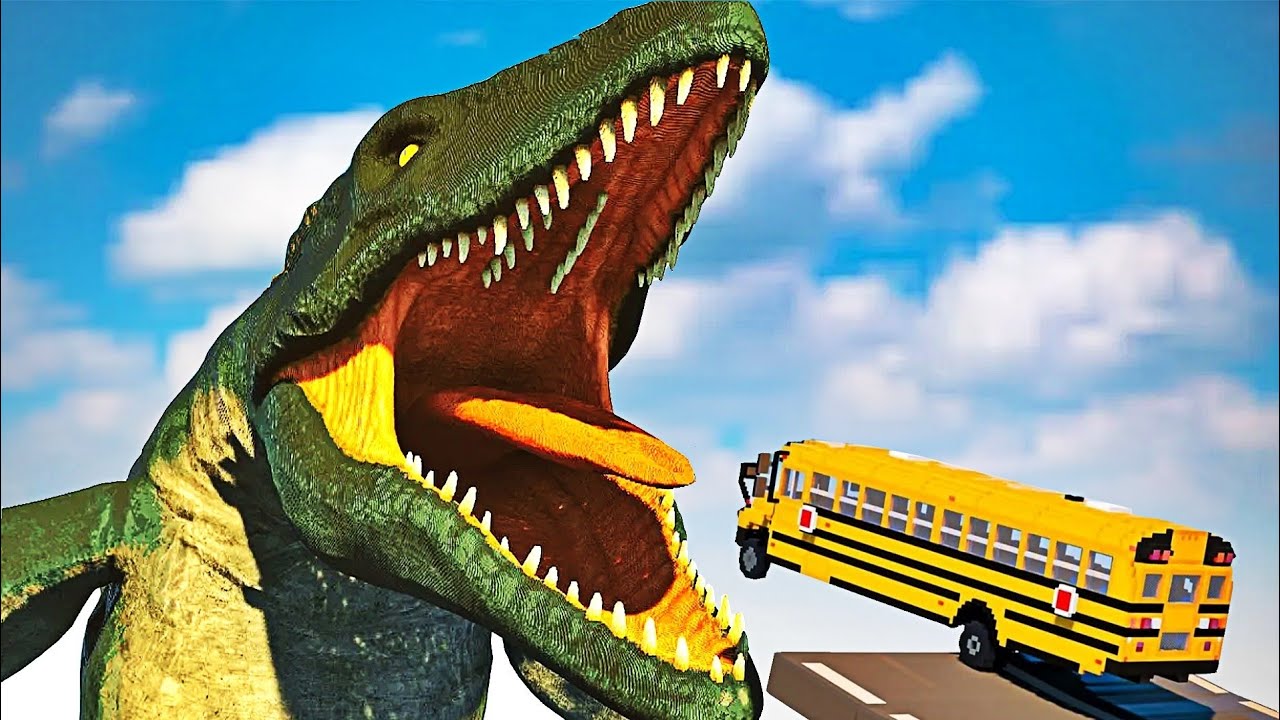Cars vs Mosasaurus | Teardown
