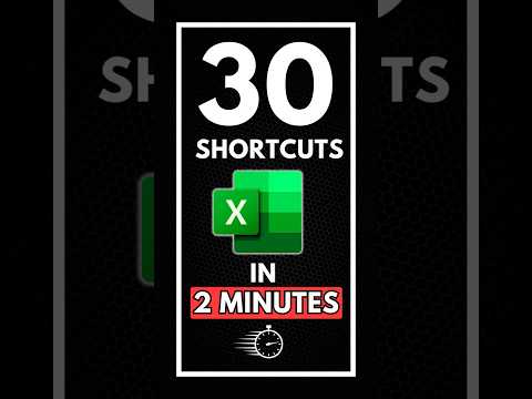 Master 30 Excel Shortcuts Quickly in 2 Minutes Master 30 Excel Shortcuts Quickly in 2 Minutes