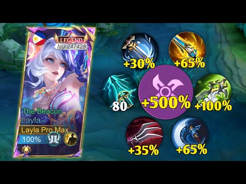 GLOBAL LAYLA NEW ABNORMAL BURST DAMAGE HACK BUILD!!🔥 LAYLA BEST 1 HIT BUILD 2025!