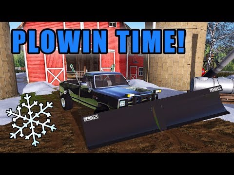 FIRST SNOW FALL ON GRANDPA'S FARM | Farming Simulator 2017