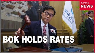 South Korea's central bank holds rates steady for seventh consecutive decision