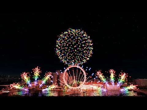 Fireworks Display Simulation | Pyromusical Magic with Starlight Serenade