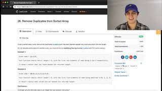 Download the video "Remove Duplicates from Sorted Array"