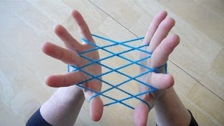 Hammock / Fishnet string figure - Step by step  tutorial