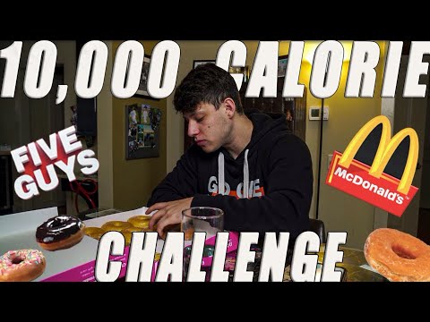 10,000 CALORIE CHALLENGE | MY FIRST FOOD CHALLENGE EVER!