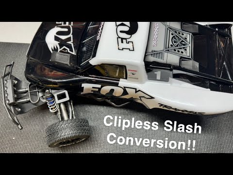 HOW TO INSTALL TRAXXAS SLASH 4x4 CLIPLESS CONVERSION **TRA6928**