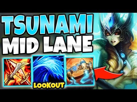 *TIDAL WAVE OF DEATH* FULL AP NAMI MID IS FREELO - League of Legends