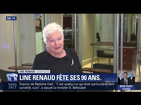 "J'ai 90 ans aujourd'hui et j'en suis très fière", confie Line Renaud à BFMTV