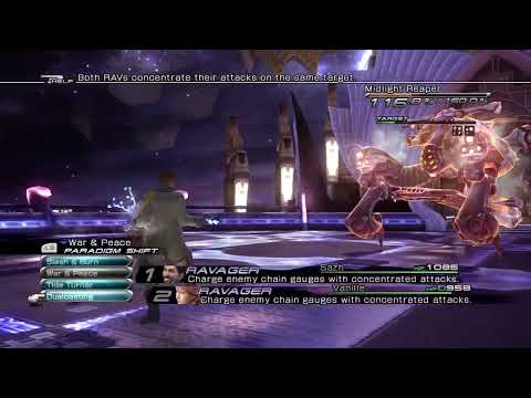 FINAL FANTASY XIII OERBA DIA VANILLE AND SAZH KATZROY VS MIDLIGHT REAPER BOSS REDO