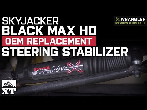 Jeep Wrangler SkyJacker Black MAX HD OEM Steering Stabilizer (1987-2006 YJ, TJ) Review & Install