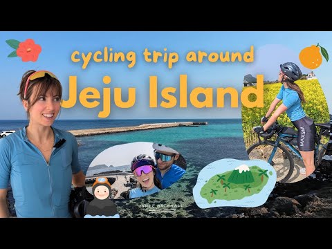 Cycling around Jeju island for 5 days 🚴‍♀️🍊