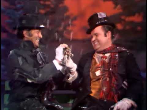 Dean Martin & Dom Deluise Exchanging Gifts at Christmas.