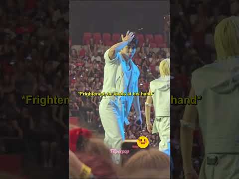 Han didn't expect his microphone to betray him😢