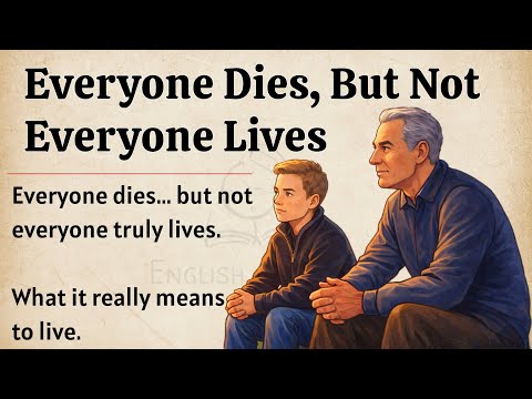 Everyone Dies, But Not Everyone Lives | How to Live a Fulfilling Life | Improve Your English Fluency