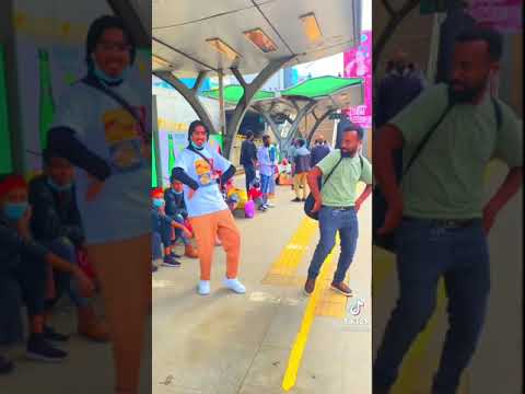 yonzima and isak abriha azig prank in train station addiss abeba
