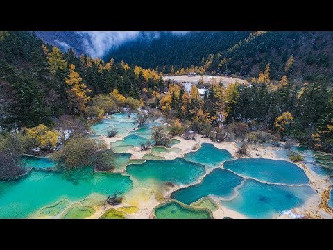 醉美川西  。黃龍雪山Huanglong, Sichuan（Drone video )