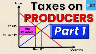 Taxes on PRODUCERS | Part 1 | Tax Revenue and Deadweight Loss of Taxation | Think Econ