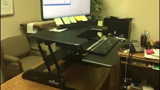 VariDesk Pro Plus 30 by Vari   Height Adjustable Standing Desk Converter for Home Office Review