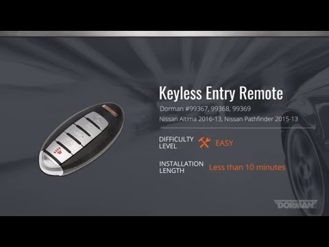 How to Program Dorman Key Fob for Select Nissan Altima, Pathfinder