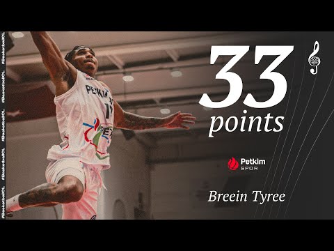 Breein Tyree (33 PTS) | Player Highlights | PTKM v OOST | #BasketballCL 2024-25