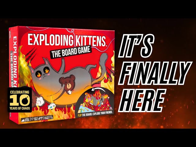Vídeo relacionado con Exploding Kittens: Board Game - The Superfan Edition - The First Board Game - Action Packed Party Game - 2-6 Players Aged 7+ - Great For Adults, Teens, Collectors, Kids