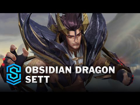 Obsidian Dragon Sett Wild Rift Skin Spotlight