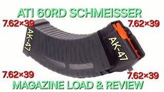 ATI 60rd Schmeisser Magazine Load & Review #ak47 #rifle #pistol #gun #hunting #shooting #review #diy