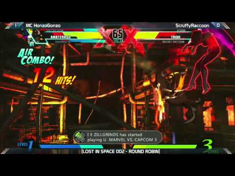 UMVC3: MC HonzoGonzo vs ScruffyRaccoon - Round Robin - LOST IN SPACE 002