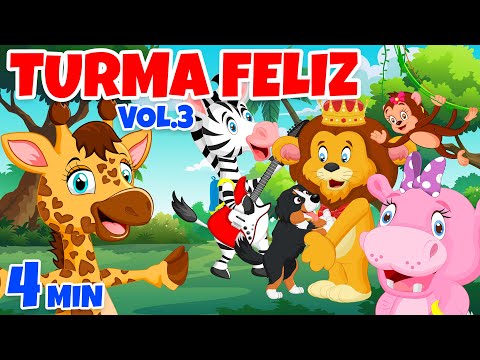 Turma Feliz Vol. 3 - Giramille 4 min | Desenho Animado Musical