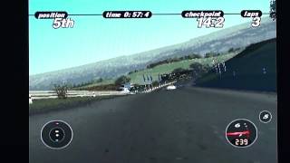 Porsche Challenge on PS1. Gameplay & Commentary